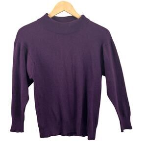 Neiman Marcus Exclusive Purple Merino Wool Sweater Made in Scotland Small/Medium